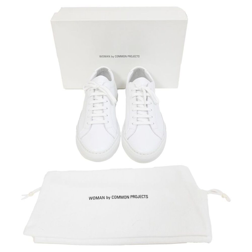 Common Projects Achilles Low-Top Sneakers in White Leather - Picture 8 of 8